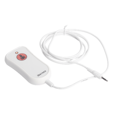 NX0881 - Pulsador de Llamada para Paciente / Material Antibacteriano / Código Braille / IP67 / Cable 2 m Resistente al Fuego / 12 V
