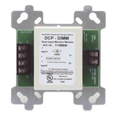 DIMM - Módulo Direccional de Monitoreo / 2 Entradas Independientes / Montaje en Caja de 4" / Comunicación DCP / 127 Dispositivos por Bucle