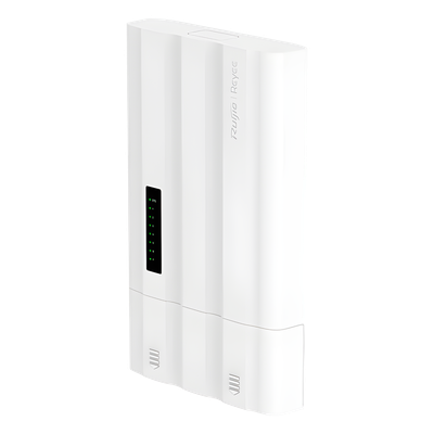 RG-ES207GS-AC-OD - Switch PoE para Exteriores / 7 Puertos Gigabit / 5 RJ45 + 2 SFP / PoE+ 60W / ERPS / IP65 / -30°C a 65°C / Gestión Cloud / Capa 2 / Fanless