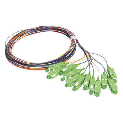 LP-FO-SM-PIG-12-SCA - Kit de Pigtails / Monomodo G.657A2 / SC/APC / 2 m (6.56 ft) / 900 µm / 12 Piezas