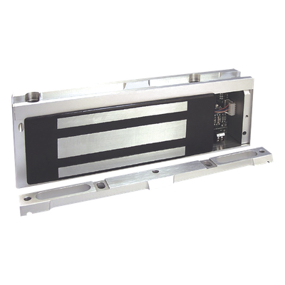 LP-M68 - Chapa Magnética Electromagnética / 1200 lbs (544 kg) / Doble Voltaje 12/24 VDC / Detección de Puerta Abierta / UL Listado / PoE-Friendly