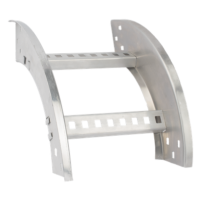 CHVE908R8X12AK - Curva Vertical Exterior / Perfil Z / Peralte 3 1/4" / Ancho 12" / Radio 8" / Aluminio