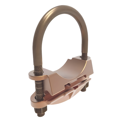 HUB-GAR-1826 - Conector Mecánico / Cables 4 a 3/0 AWG / Paralelo o 90° / Tubo 2" o Varilla 2" - 2 3/8" / Torque 240 lb-in / UL 467