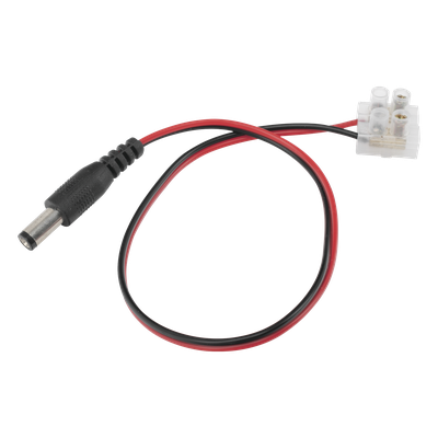 DC-CORD1 - Cable de Alimentación DC / Calibre 18 AWG / Conector DC Macho 5.5x2.1 mm / Bloque Terminal Atornillable / Longitud 28.5 cm
