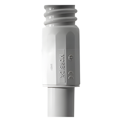 DX-43-416 - Conector de Transición Rígido-Flexible / PVC Auto-Extinguible / 16 mm / IP65 / -24°C a 60°C / Libre de Halógenos
