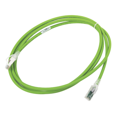 ZM6A-S07-07B - Patch Cord / Cat6A S/FTP / CM-LS0H / 2.13 m (7 ft) / Verde / Bulk