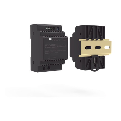HDR-6012 - Fuente de Poder Industrial / Entrada 100-240 Vca / Salida 15 Vcc 4 A 60 W / Riel DIN / -20°C a 45°C