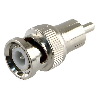 TT-RG-01 - Adaptador en Línea / BNC Macho a RCA Macho / 75 Ohm / 13.9x35 mm / RG-59 y RG-6