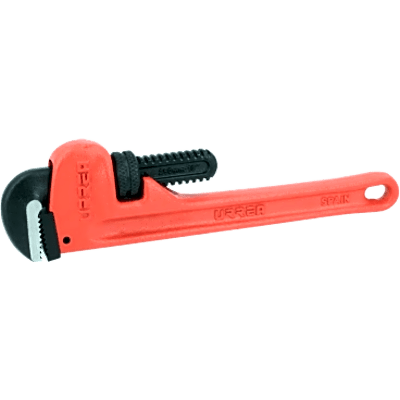 SYS-812-UI - Llave Stilson de 12"/ Hierro Maleable / Maneral Ergonómico / Capacidad Máx. Tubo 2"/ Sistema de Quijadas con Resorte / Montura Super Reforzada / Ambas Quijadas Endurecidas.