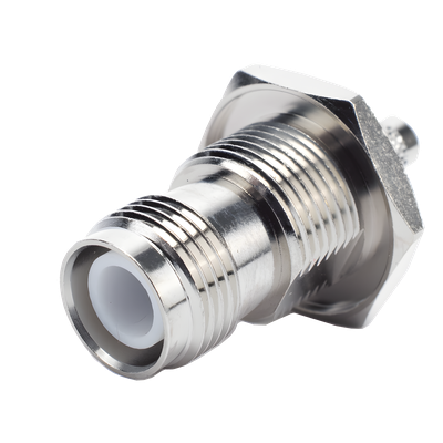 RP-1212-C - Conector TNC Hembra Inverso / Chasis Anillo Plegable / Cable RG-58/U / Bronce Niquelado / Contacto Oro
