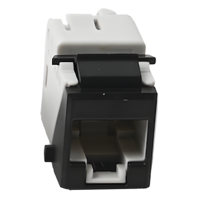 U6-K01NS - Jack Keystone Cat6 UTP / Terminación 110 / Diseño Lineal / Color Negro / -10 a 60 °C / UL 94 V-0