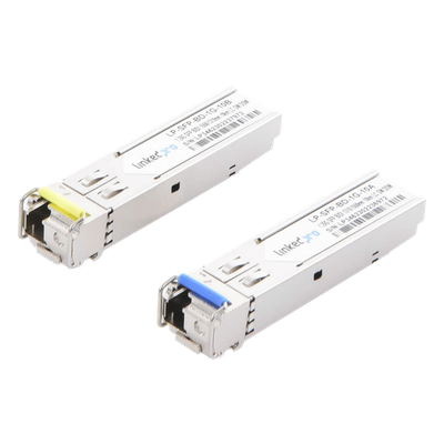 LP-SFP-BD-1G-10 - Transceptor Óptico SFP Bidireccional / Monomodo 1310/1550 nm / 1.25 Gbps / Alcance 10 km (32808 ft) / Conector LC/UPC Simplex / DDM / 2 Piezas