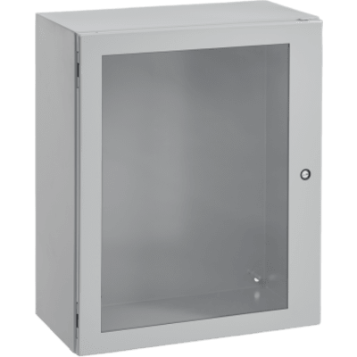 CSD20208WLG - Gabinete Concept con Puerta de Ventana / 508 x 508 x 203 mm (20 x 20 x 8 in) / NEMA 4/12 / IP66 / Acero Gris Claro RAL 7035