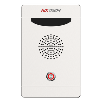 DS-PEA103-K1 - Estación de Alarma de Pánico / Audio Bidireccional / Altavoz 3W / Micrófono Omnidireccional 1 m / 2 Entradas y 2 Salidas de Alarma / IP65 IK08 / Aluminio Exterior
