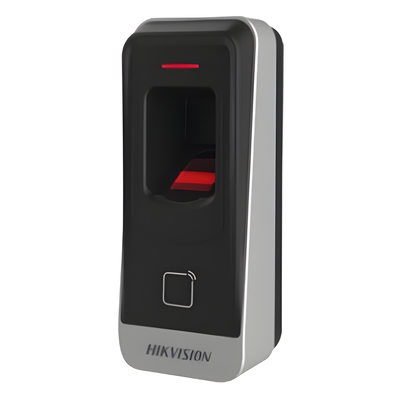 DS-K1201A-EF - Lector de Control de Acceso / Huella Digital + Prox EM 125 kHz / RS-485 / IP65 / -40 °C a +70 °C / 2.44' × 5.20' × 1.73'