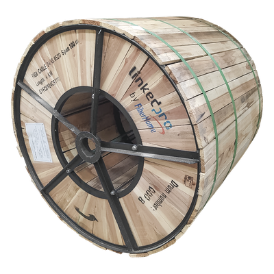 GYFC-8Y-24C-S100/4KM - Fibra Óptica Aérea Figura 8 / 24 Hilos Monomodo G.652D / Span 100 m / 4 km / Loose Tube / HDPE