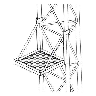 S-PLD-Z35G - Plataforma de Descanso / Torre STZ35G / Diseño Ergonómico / Resistente a Clima Extremo / Instalación Rápida