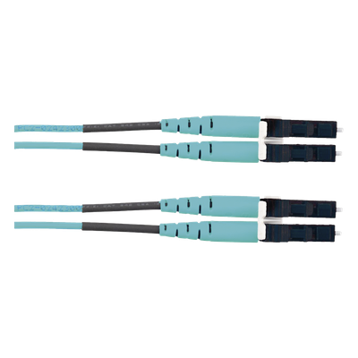 FX2ELLNLNSNM002 - Jumper de Fibra Óptica / Multimodo OM3 50/125 / LC-LC Dúplex / LSZH / 2 m (6.56 ft) / Aqua