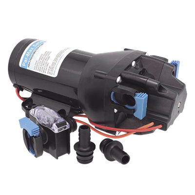 Q401J-115S-3A - Bomba Diafragma Marina / 12 V / 4 GPM / 40 PSI / Autocapado 2.4 m (7.9 ft) / IPX6