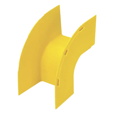FROVRA4X4LYL - Bajada Vertical Exterior 90° / Canaleta 4x4 / Radio Curvatura 50.8 mm / PC/ABS / Amarillo