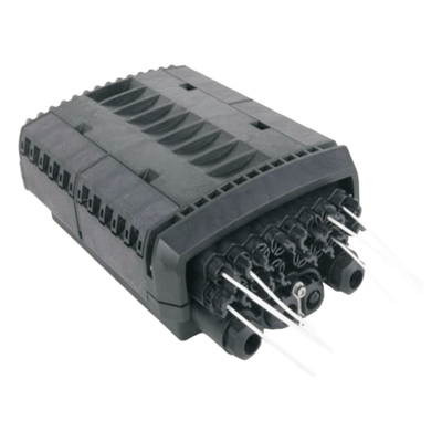 LP-FAT16DB - Caja de Distribución de Fibra Óptica / 16 Puertos SC/APC / IP68 / IK10 / Splitter 1x16 Incluido / Instalación Aérea, Poste o Pared