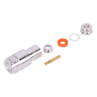 RFN-1025-1 - Conector N Hembra de Rosca para cables RG-58/U, RG-142/U.