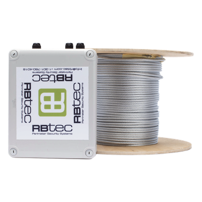 IROC-1Z-500-V2 - Kit de Cable Sensor Perimetral IRONCLAD para Cercas Ciclónicas / 152 METROS / 1 ZONA / Sin Falsas Alarmas por Viento / TODO Incluido/TARJETA LPU400/ C
