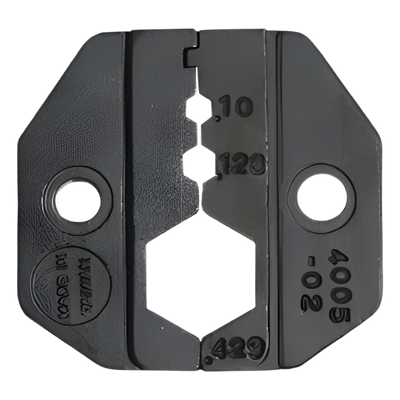 RFA-4005-02 - Mordaza para Plegar / Cavidades Hexagonales 0.100", 0.128", 0.429" / Cables RG-8/U, RG-213/U, RG-214/U, Belden 9913, CNT-400 / Acero Industrial