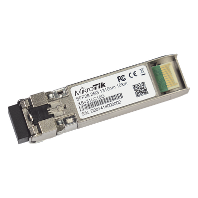 XS+31LC10D - Transceptor MiniGBIC / 1G-10G-25G / LC Dúplex / Monomodo 10 km (32,808 pies) / 1310 nm / SFP-SFP+-SFP28
