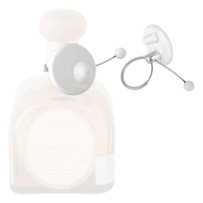 B004 - Tags RF para Botellas / 8.2 MHz / 50x33 mm / Alcance 140-160 cm / Gris Claro