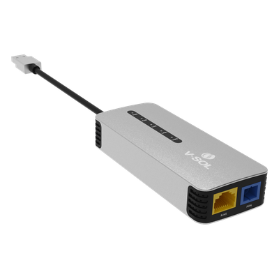 V2802U - ONU Bridge Portátil / Dual GPON/EPON / 1 Puerto RJ45 2.5 Gbps / USB 3.0 Tipo-C / Alimentación USB