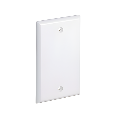 CPNIW - Placa de Pared Ciega / ABS / 69.8 x 114.4 mm / 2.75 x 4.5 in / Blanco Mate / Montaje Vertical