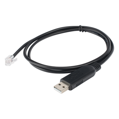 CCUSBARJ11100V1.0 - Cable de Comunicación / USB a RS232 / Conectores RJ11 y USB Estándar / Para Monitoreo de Baterías