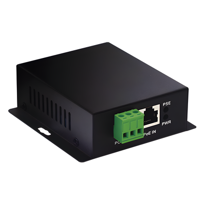 WI-POE61-24V - Convertidor PoE Industrial / Entrada 802.3 af/at / Salida PoE Pasivo 24V / Puertos RJ45 100/1000 Mbps / Alcance 100 m (328 ft) / Rango -10 a 70 °C