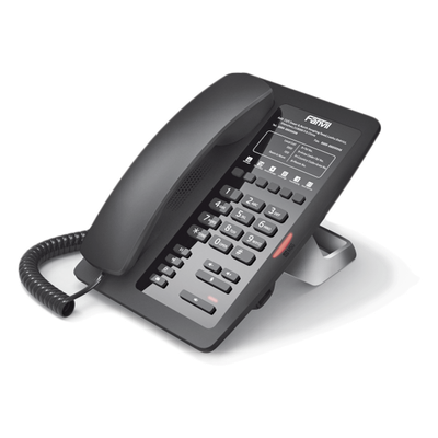 H3F - Teléfono IP para Hotelería / 6 Teclas Programables Hotline / PoE 802.3af / 2 Puertos Ethernet 10/100 Mbps / VxWorks / Sin Pantalla