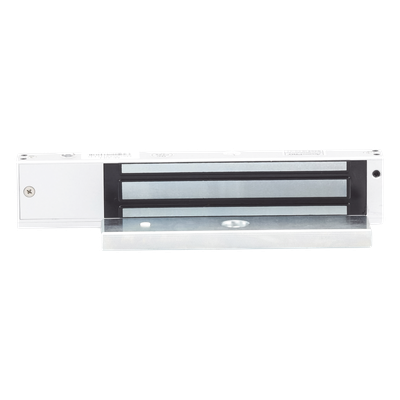 MAG600NTLED - Chapa Magnética Electromagnética / 280 kg (600 lbs) / Temporizador 0-9 s / Voltaje Dual 12/24 VDC / Sensor de Puerta NO/NC / LED Indicador