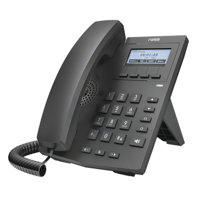 X1P - Teléfono IP empresarial para 2 lineas SIP con pantalla LCD 128 x 48 Px y conferencia de 3 vías, PoE