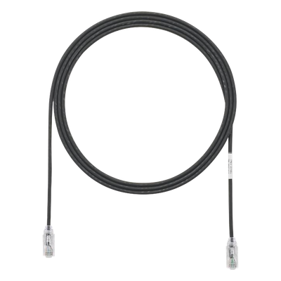 UTP28SP5BL - Cable de Parcheo / UTP Cat6 / 28AWG Diámetro Reducido / 3.8 mm / 1.52 m (5 Pies) / Negro / CM-LSZH / PoE++