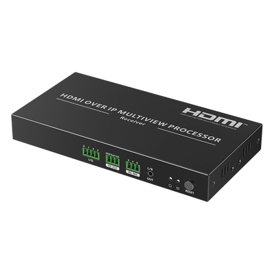 TTRXMULTIVIEWER - Receptor Multivisor HDMI / 4K 60 Hz / IP Matrix / Latencia 70-180 ms / PoE / IR Bidireccional / RS-232/485