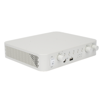 DS-QAE0A60G1-VB - Amplificador de Audio / 2 Canales / 30 W por Canal / Bluetooth / USB / RCA / Micrófono / Cobertura 30 m (98.4 ft)