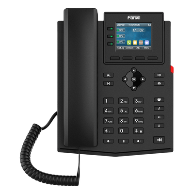 X303-2W - Teléfono IP 2 Hilos / 4 Cuentas SIP / Pantalla LCD 2.4 Pulgadas a Color / Conferencia 6 Vías / PoE / Voz HD / EHS