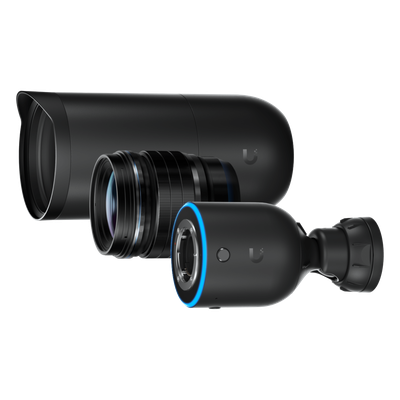 UVC-AI-DSLR-LD - Cámara IP AI DSLR / 4K 8MP 30 fps / Sensor 4/3' 10MP / Lente 45 mm / Ángulo 21.6° / PoE+ 17.77 W / IPX5