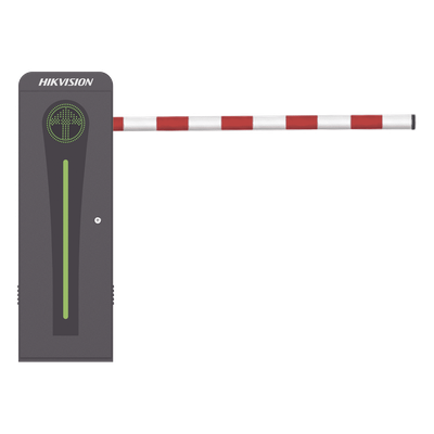 KT-320-ABAT(4MR) - Barrera Vehicular con Brazo Abatible por Colisión 4 mts INCLUIDO / Derecha / Alto Desempeño / Brushless / Semáforo Rojo-Verde en Gabinete / Incluye 2
