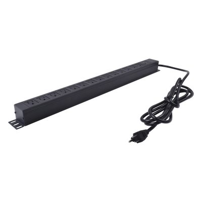 LP-PDU-14C-125V - PDU Vertical / 14 Tomas NEMA 5-15R / 125 V Monofásico / Montaje en Rack 650 mm (25.6 in) / Cable 1.90 m (6.2 ft)