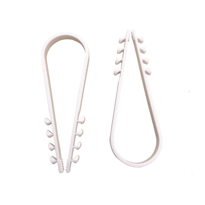 LPHOLD25 - Clips Sujetadores de Plástico / 100 Piezas / Diámetro 19 a 25 mm / Fijación en Pared / UTP, Coaxial y Eléctrico