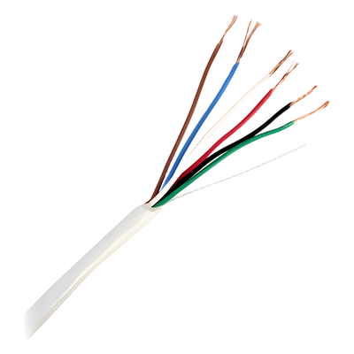 92-96 - Bobina de Cable / 305 m (1000 pies) / 6 x 22 AWG / Cobre / CMR / Interior / Control de Accesos / Alarmas / Automatización / Interfonos