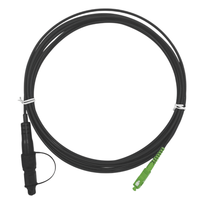OFC-S1-BK-SA-H1A-30-5-2601 - Jumper de Fibra Óptica / SC/APC a Caja FDP460 / Redondo / 5 m (16.40 ft) / Forro 3 mm / G657A2 / Negro / Simplex