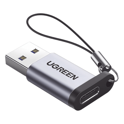 50533 - Adaptador USB-A a USB-C / USB 3.0 / 5 Gbps / Carga 3A / Aleación de Aluminio / Compacto