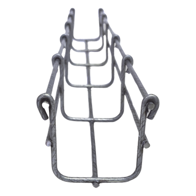 MG-50-930BM - Charola Tipo Malla / Bimetálica 90% Zinc 10% Aluminio / 66/50 mm / 3 m (9.8 ft) / 53 Cables Cat6 / Exterior y Zonas Húmedas