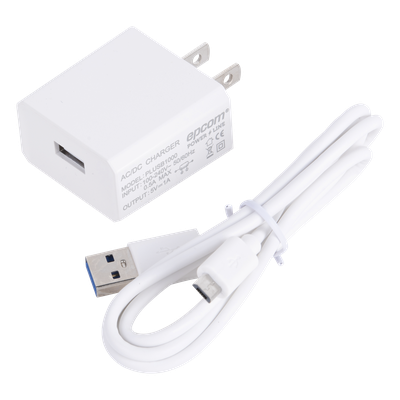 PLUSB1000V - Cargador Micro-USB Profesional / 5 VCC / 1 A / Entrada 100-240 VCA / 1.94 x 1.67 x 0.96 in